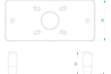 Makita DRT50 RT0700 RT0702 XTR01Z router 2in1 extended sub base for trimmer & plug base