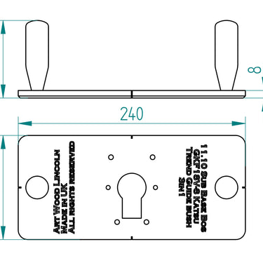 Bosch GKF18V-8 router extended sub base for trimmer