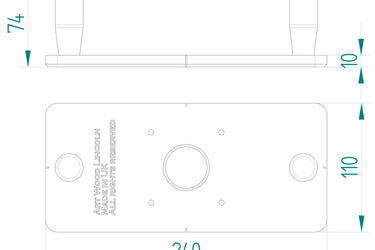 Ryobi RTR18-0 R18TR-0 P601 router extended sub base for trimmer