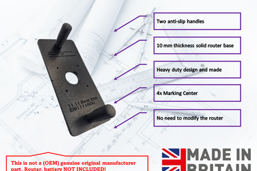 Ryobi RTR18-0 R18TR-0 P601 router extended sub base for trimmer