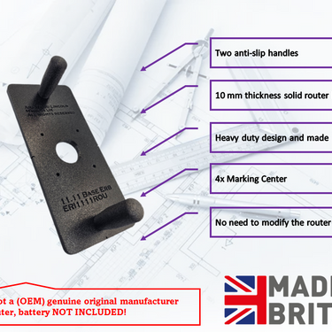 Makita DRT50 RT0700 RT0702 XTR01Z router 2in1 extended sub base for trimmer & plug base
