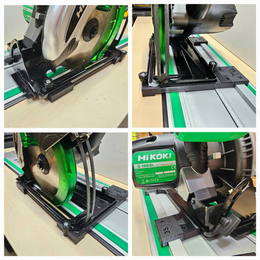 Hikoki C18DSL circular saw adapter guide rail base compatible with EVOLUTION guide rail track