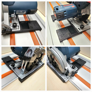 Bosch GKS12V-26 circular saw adapter guide rail base compatible with EVOLUTION guide rail track