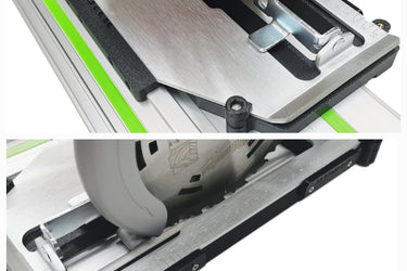 Milwaukee M18BLCS66 2631-20 circular saw adapter guide rail base compatible with EVOLUTION guide rail track