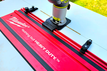 Ryobi RTR18-0 P601 router adapter guide rail TRIMMER base compatible with MILWAUKEE guide rail track