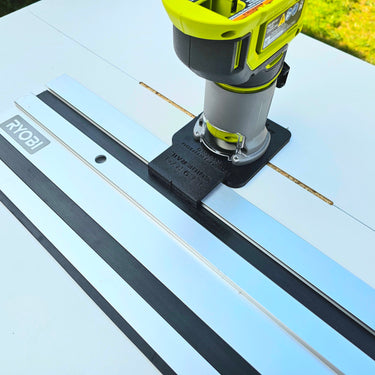 Ryobi RTR18-0 P601 router adapter guide rail TRIMMER base compatible with RYOBI guide rail track