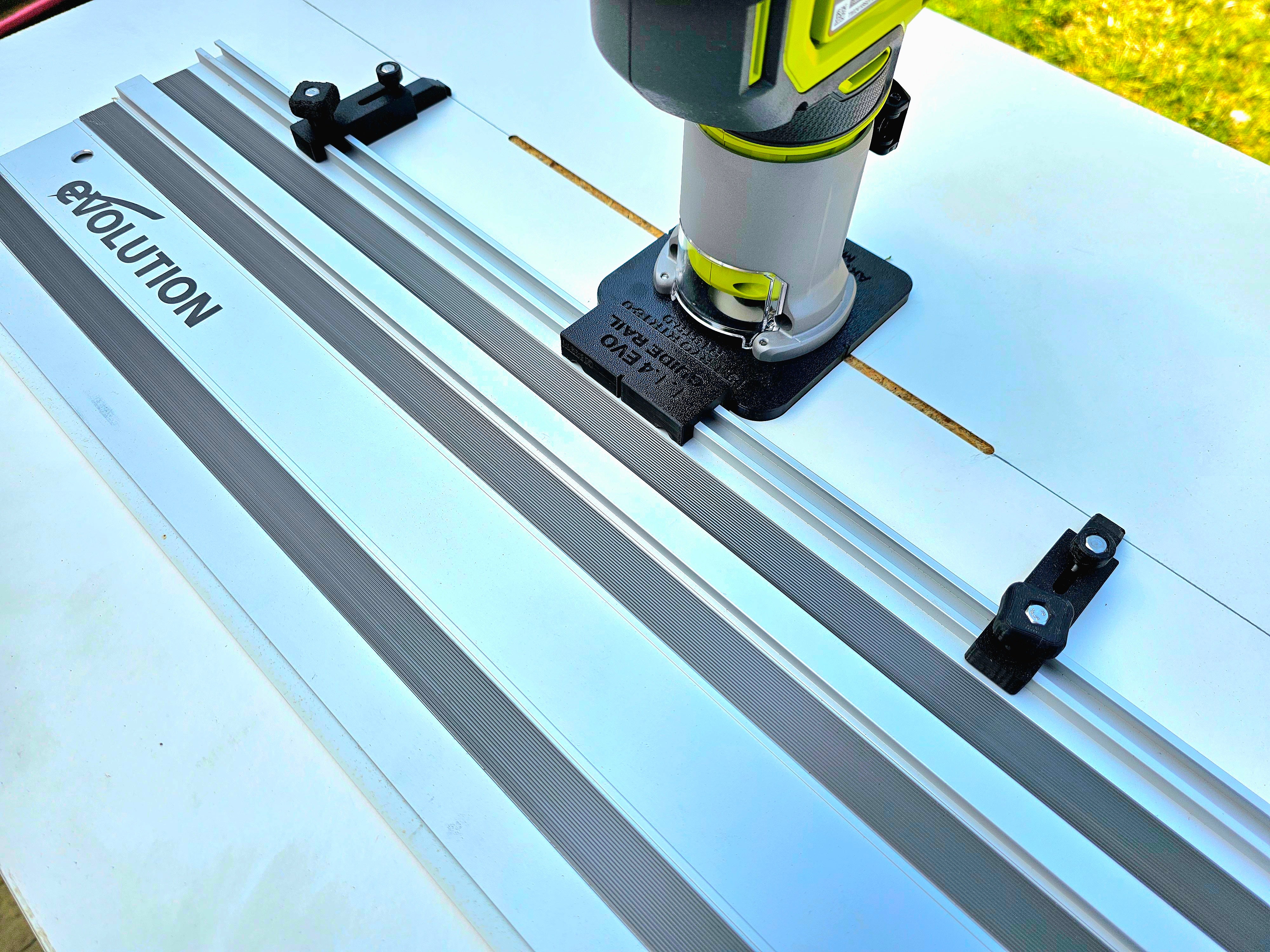 Ryobi Router Using Guide Rail Ryobi RTR18-0 P601 router adapter guide rail TRIMMER base compatible w ...
