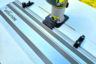 Ryobi RTR18-0 P601 router adapter guide rail TRIMMER base compatible with EVOLUTION guide rail track
