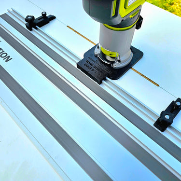Ryobi RTR18-0 P601 router adapter guide rail TRIMMER base compatible with EVOLUTION guide rail track