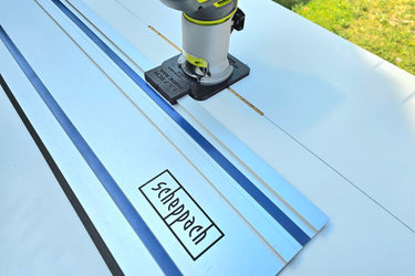 Ryobi RTR18-0 P601 router adapter guide rail TRIMMER base compatible with SCHEPPACH guide rail track