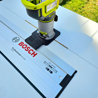 Ryobi RTR18-0 P601 router adapter guide rail TRIMMER base compatible with BOSCH MAFELL guide rail track