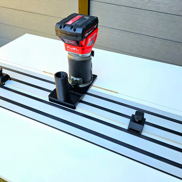 Milwauke M18 FRT 2723-20 router adapter guide rail TRIMMER base compatible with DEWALT guide rail track