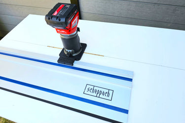 Milwauke M18 FRT 2723-20 router adapter guide rail TRIMMER base compatible with SCHEPPACH guide rail track