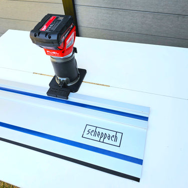 Milwauke M18 FRT 2723-20 router adapter guide rail TRIMMER base compatible with SCHEPPACH guide rail track