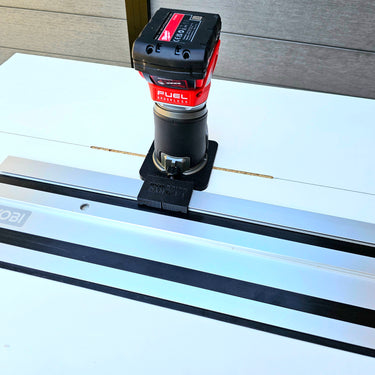 Milwauke M18 FRT 2723-20 router adapter guide rail TRIMMER base compatible with RYOBI guide rail track