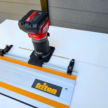 Milwauke M18 FRT 2723-20 router adapter guide rail TRIMMER base compatible with TRITON guide rail track