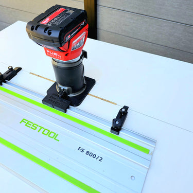 Milwauke M18 FRT 2723-20 router adapter guide rail TRIMMER base compatible with FESTOOL guide rail track