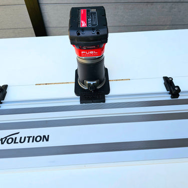 Milwauke M18 FRT 2723-20 router adapter guide rail TRIMMER base compatible with EVOLUTION guide rail track