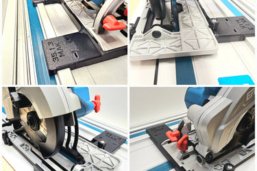 Erbauer ERI1081CSW circular saw adapter guide rail base compatible with EVOLUTION guide rail track