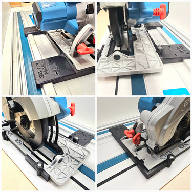 Erbauer ERI1081CSW circular saw adapter guide rail base compatible with EVOLUTION guide rail track