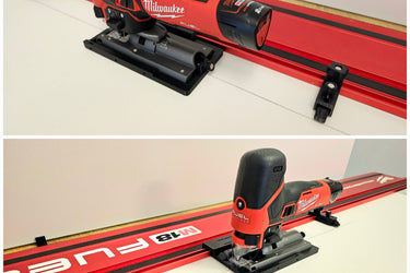 Milwaukee M12 FJS-0 jigsaw adapter guide rail base compatible with MILWAUKEE guide rail track