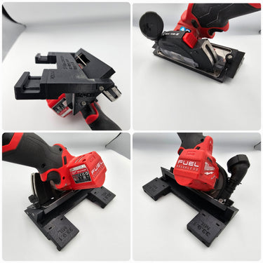 Milwaukee M12FCOT-0 76mm Cut Off Tool adapter 45 degree angle tile chamfering compatible with EVOLUTION guide rail track