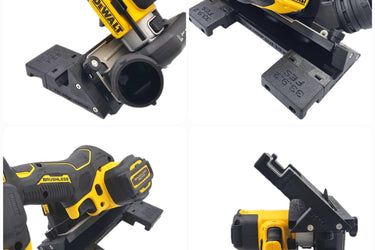 Dewalt DCS438 76mm Cut Off Tool adapter 45 degree angle tile chamfer compatible with MILWAUKEE guide rail track