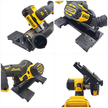 Dewalt DCS438 76mm Cut Off Tool adapter 45 degree angle tile chamfer compatible with EVOLUTION guide rail track