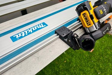 Dewalt DCS438 76mm Cut Off Tool adapter 45 degree angle tile chamfer compatible with MAKITA guide rail track