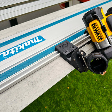 Dewalt DCS438 76mm Cut Off Tool adapter 45 degree angle tile chamfer compatible with MAKITA guide rail track