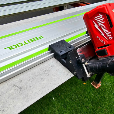 Milwaukee M12FCOT-0 76mm Cut Off Tool adapter 45 degree angle tile chamfering compatible with FESTOOL guide rail track