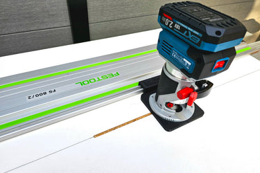 Erbauer ERI1111ROU router adapter guide rail TRIMMER base compatible with FESTOOL guide rail track