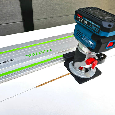 Erbauer ERI1111ROU router adapter guide rail TRIMMER base compatible with FESTOOL guide rail track