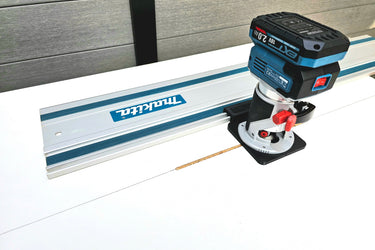 Erbauer ERI1111ROU router adapter guide rail TRIMMER base compatible with MAKITA guide rail track