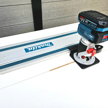 Erbauer ERI1111ROU router adapter guide rail TRIMMER base compatible with MAKITA guide rail track