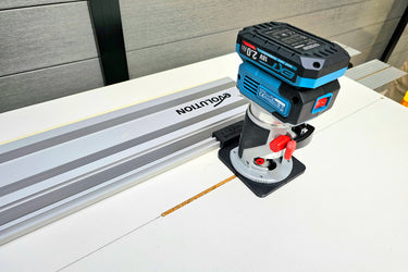Erbauer ERI1111ROU router adapter guide rail TRIMMER base compatible with EVOLUTION guide rail track