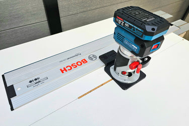 Erbauer ERI1111ROU router adapter guide rail TRIMMER base compatible with BOSCH MAFELL guide rail track