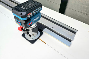 Erbauer ERI1111ROU router adapter guide rail TRIMMER base compatible with RYOBI guide rail track