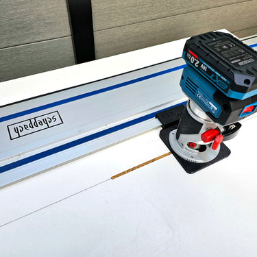 Erbauer ERI1111ROU router adapter guide rail TRIMMER base compatible with SCHEPPACH guide rail track