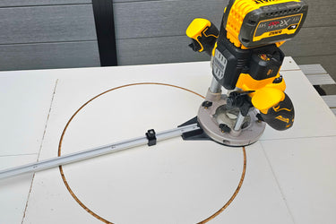 Dewalt DCW620 circle jig adapter router base 300-1780mm