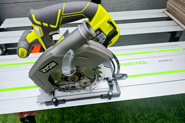 Ryobi R18CS-0 circular saw adapter guide rail base compatible with FESTOOL guide rail track