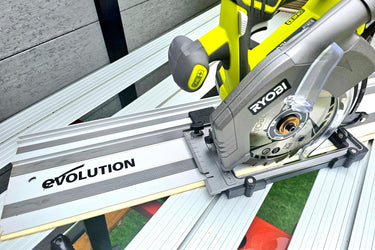 Ryobi R18CS-0 circular saw adapter guide rail base compatible with EVOLUTION guide rail track