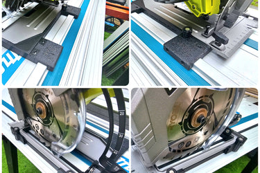 Ryobi R18CS-0 circular saw adapter guide rail base compatible with EVOLUTION guide rail track