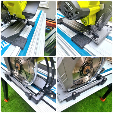 Ryobi R18CS-0 circular saw adapter guide rail base compatible with EVOLUTION guide rail track