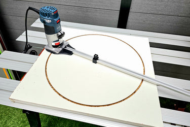 Bosch GKF600 circle jig adapter router base 220-1280mm