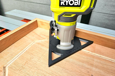 Ryobi RTR18-0 P601 Triangular Triangle trim router sub-base door pattern