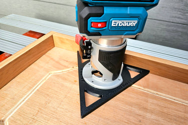 Erbauer ERI1111ROU Triangular Triangle trim router sub-base door pattern