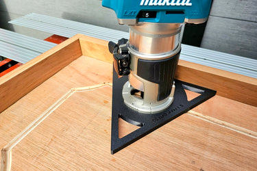 Makita DRT50 RT0700 RT0702 XTR01Z Triangular Triangle trim router sub-base door pattern
