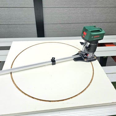 Bosch 18V-8 circle jig adapter router base 220-1280mm