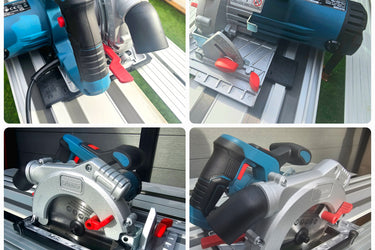 Erbauer ECS1400 circular saw adapter guide rail base compatible with EVOLUTION guide rail track